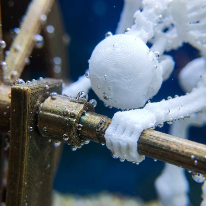 Funny Skeleton Water Wheel Aquarium Ornament