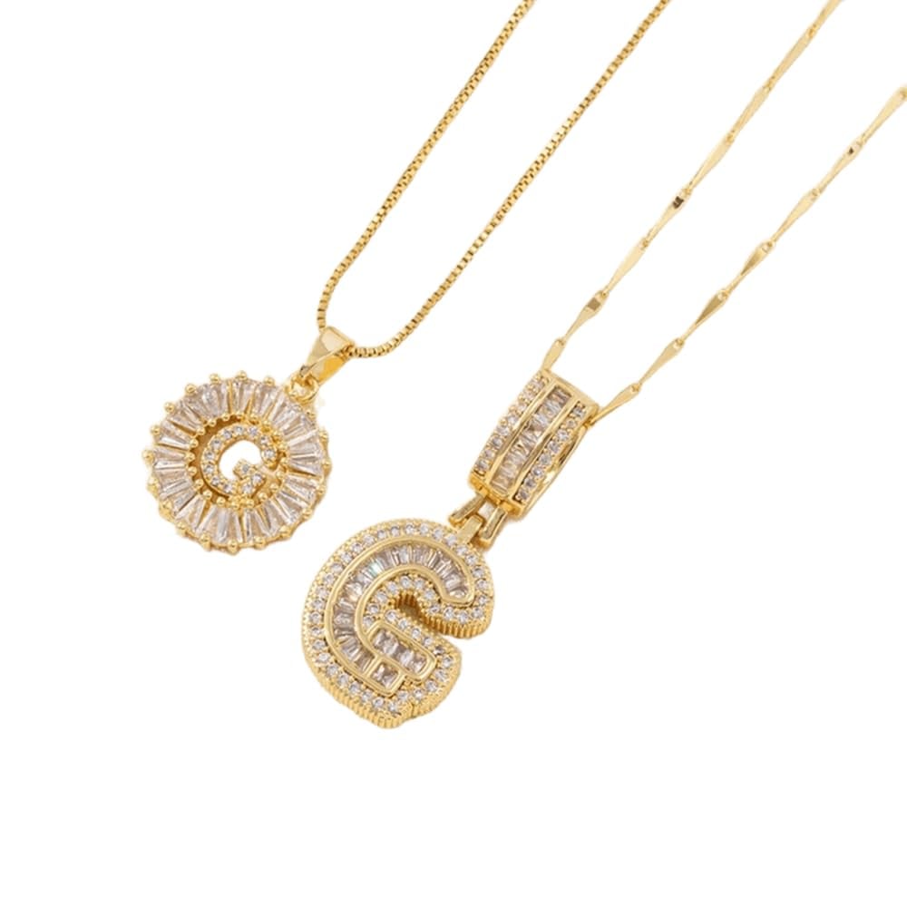 🔥Initial Letter Pendant Necklaces - 2 Pack