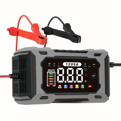 ⚡ Dailyardpromax® 12V 6A Smart Car Battery Charger with Pulse Repair – Fast, Safe & Extend Battery Life 🚗🔋✨