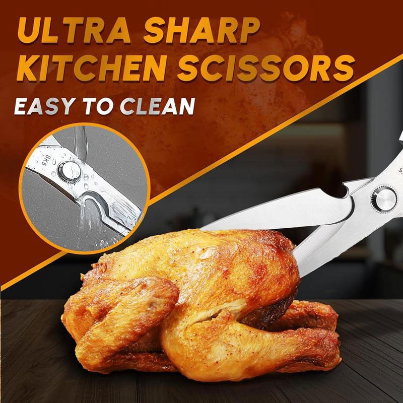 Kitchen Scissors All Purpose - Stainless Steel Kitchen Shears