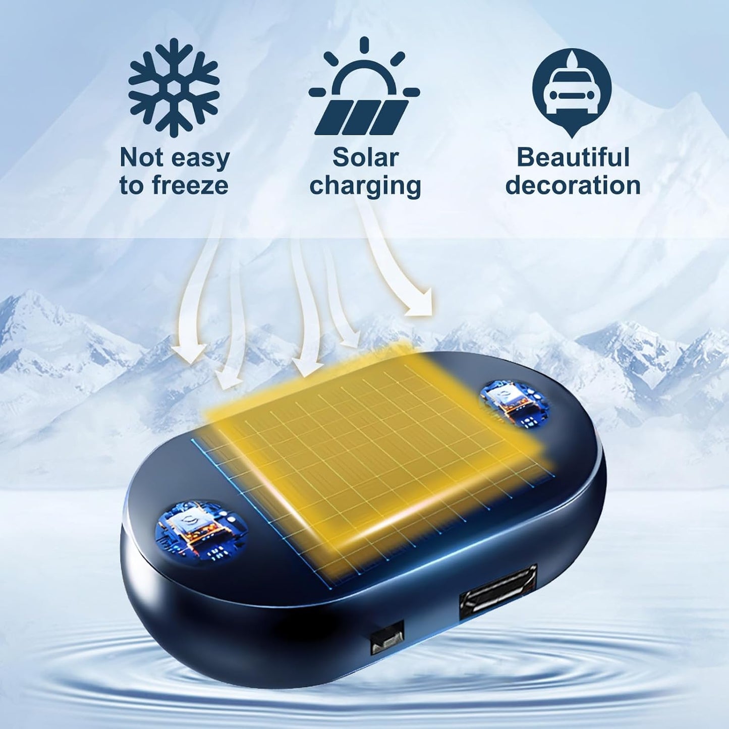 🔥❄️2025 Newest Electromagnetic Snow and Ice Prevention Device (Solar Powered)