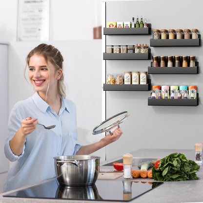 🔥Punch-free Magnetic Storage Rack Organize —— Space-saving Kitchen Organizer
