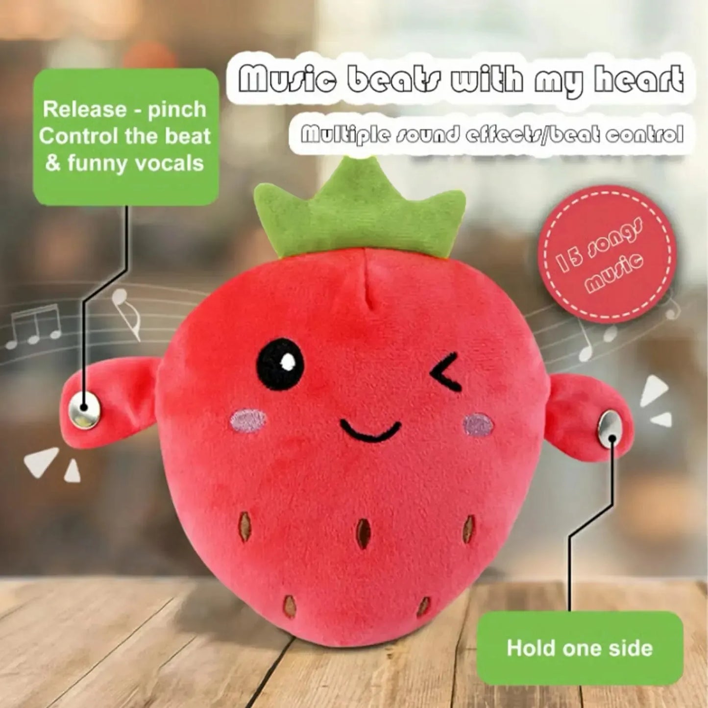 🔥💖Interactive Music Plush Toy Set🍌🍓🥕