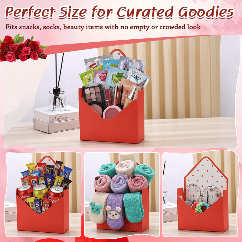 ❤️Valentine’s Day Open-Top Gift Basket Box