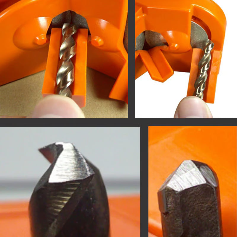 Multifunctional Universal Portable Drill Bit Sharpener for Twist Drills, Impact Drills, Milling Cutters and Kitchen Knives