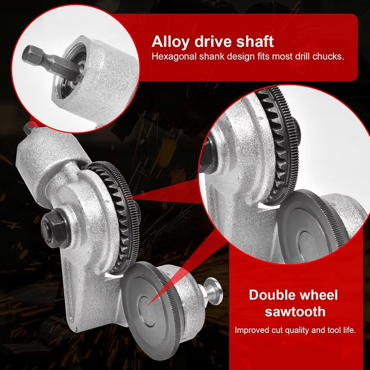 Dailyard™ Sheet Metal Cutter Drill Attachment 🛠️