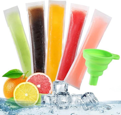 🔥Summer Promotion 49% OFF - 100PCS DIY Disposable IcePop Bags with Funnel