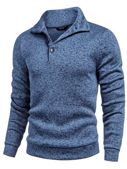 Men's  Fitted Long Sleeve Turtleneck Pullover Sweater