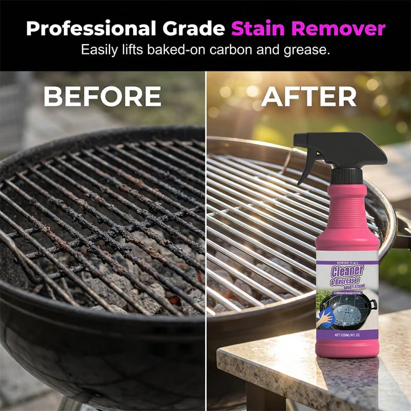 🍖🧼Fast-Acting Heavy-Duty Grill Degreaser Spray✨