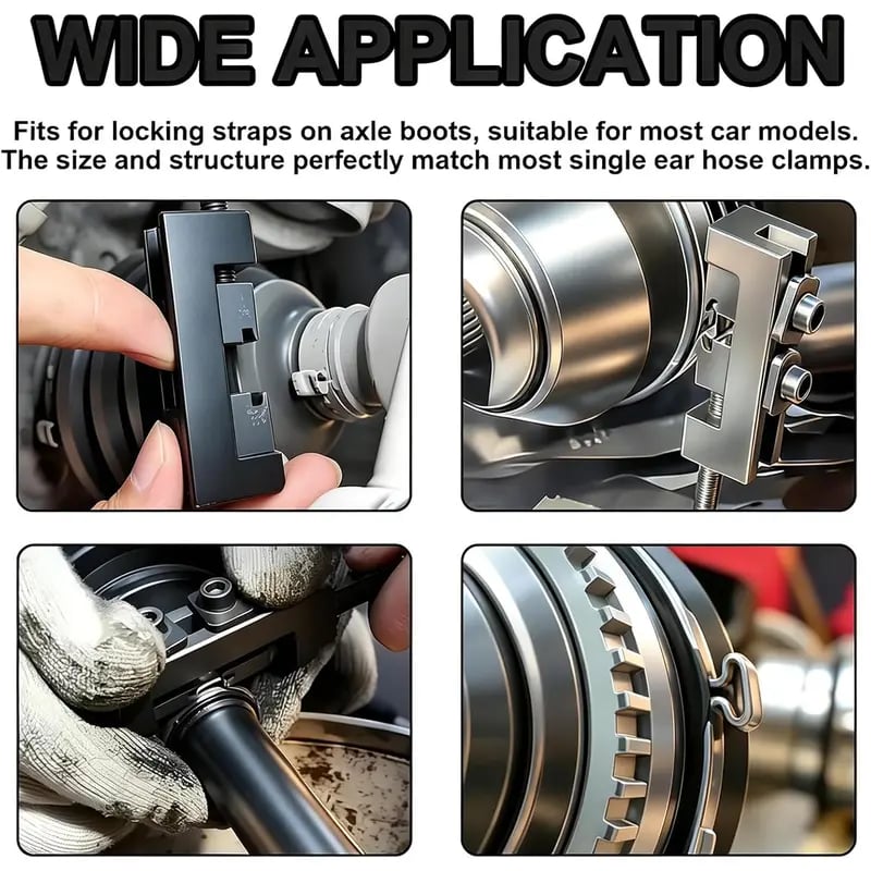 🔧 Single Ear CV Boot Clamp Crimper Tool for Car Axle Repair