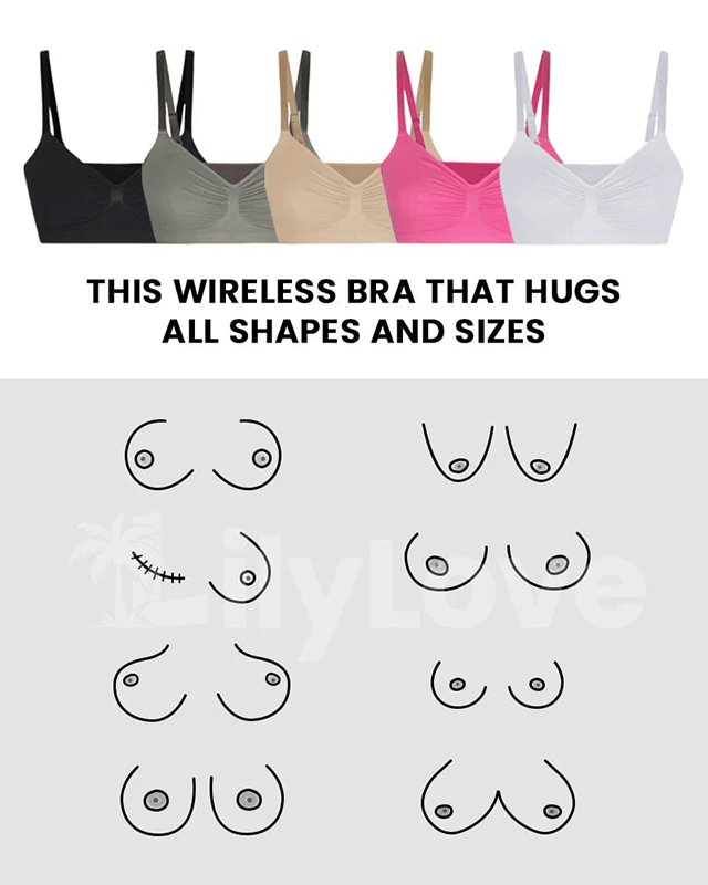🔥Full Coverage Non-Padded Wireless Sculpt Bra