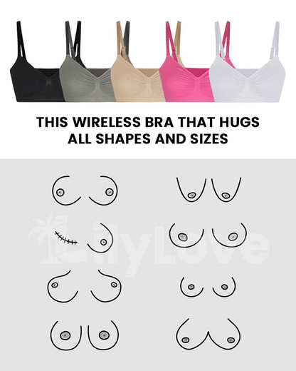 🔥Full Coverage Non-Padded Wireless Sculpt Bra