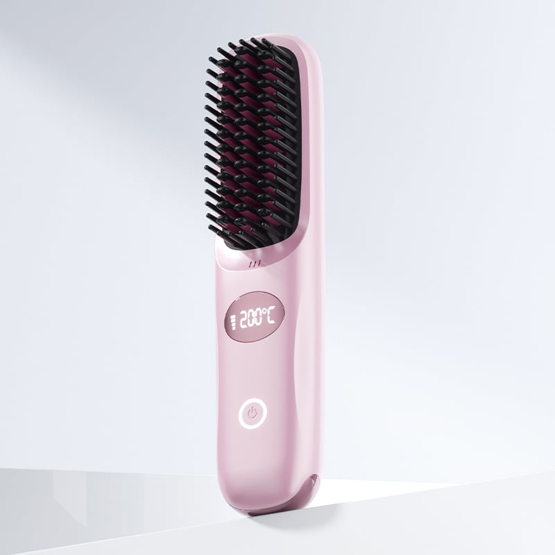 💖2-in-1 Straightening & Curling Cordless Hot Brush