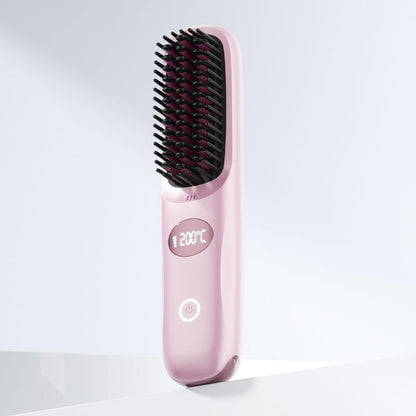 💖2-in-1 Straightening & Curling Cordless Hot Brush