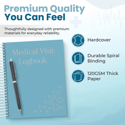 🔥🩺❤️Doctor-Approved Medical Visit Logbook: Your Essential Medical Planner
