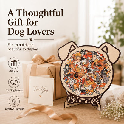 Wooden Dog Jigsaw Puzzle