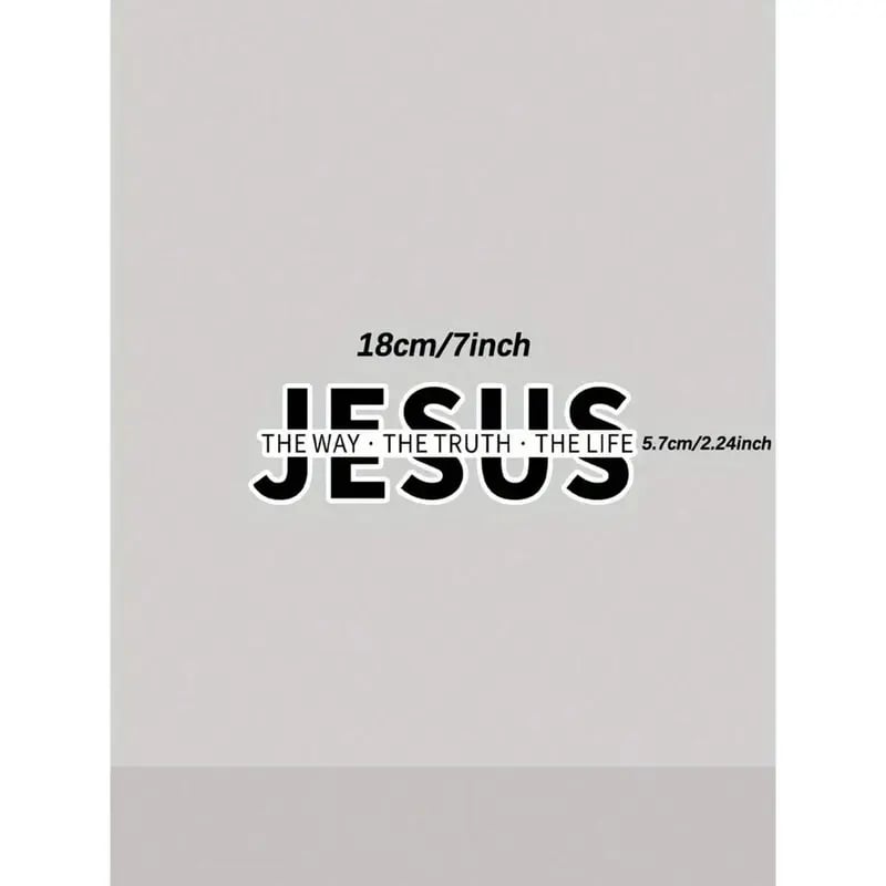 ✝️Jesus-The Way The Truth The Life Christian Vinyl Decal Car Sticker