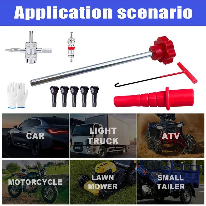 🔥Tire Valve Tool Kit -⚡Fix Leaky Valves in 15 Seconds