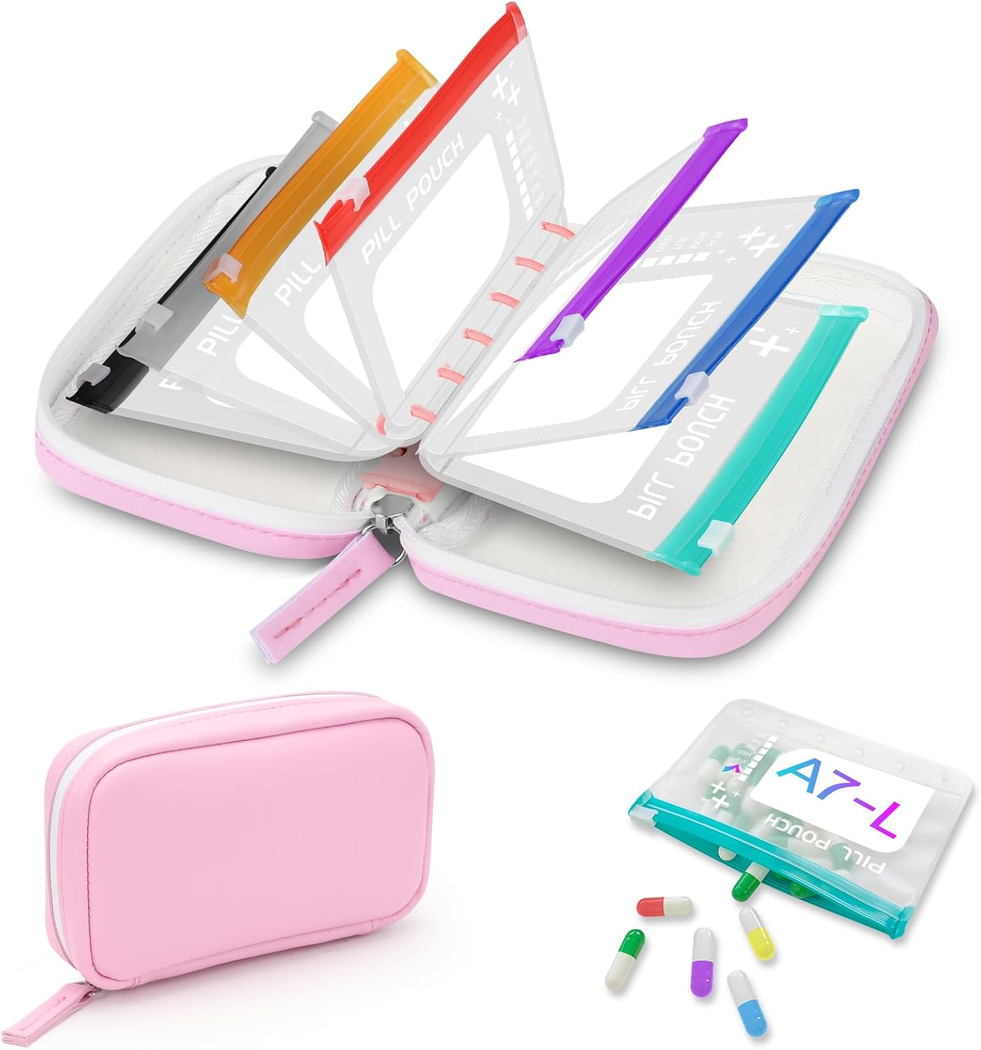 🏆Flash Sale⚡ 50K+ SOLD! Waterproof Pill Pouch Set-14Pcs Bags Inside