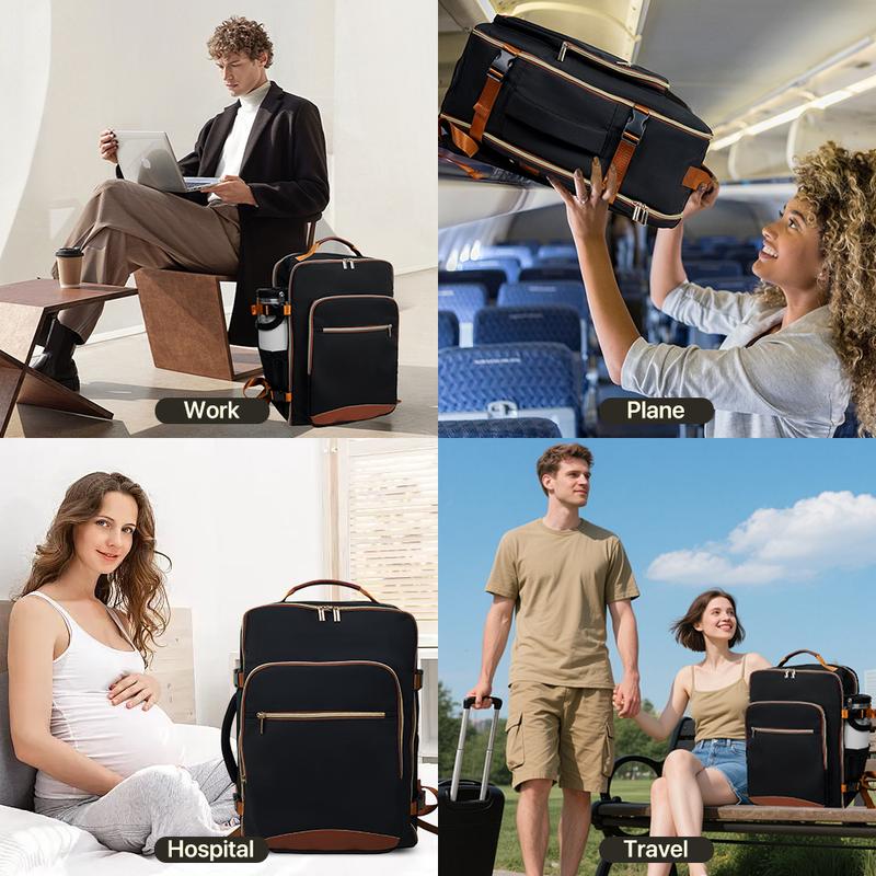 🌍 40-liter airline-approved travel backpack, comes with 3 storage bags, and can replace a 20-inch suitcase. 🛍️