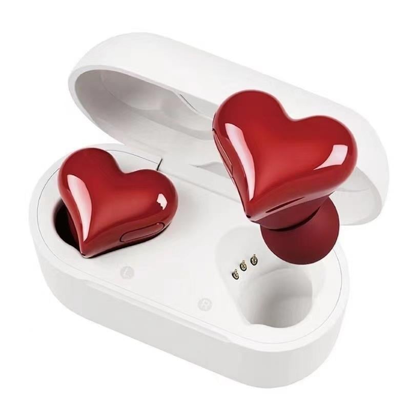 🔥HOT SALE 49% OFF❤️Heart Shape Wireless Noise Cancelling In-Ear Gaming Headset with LED Touch Control