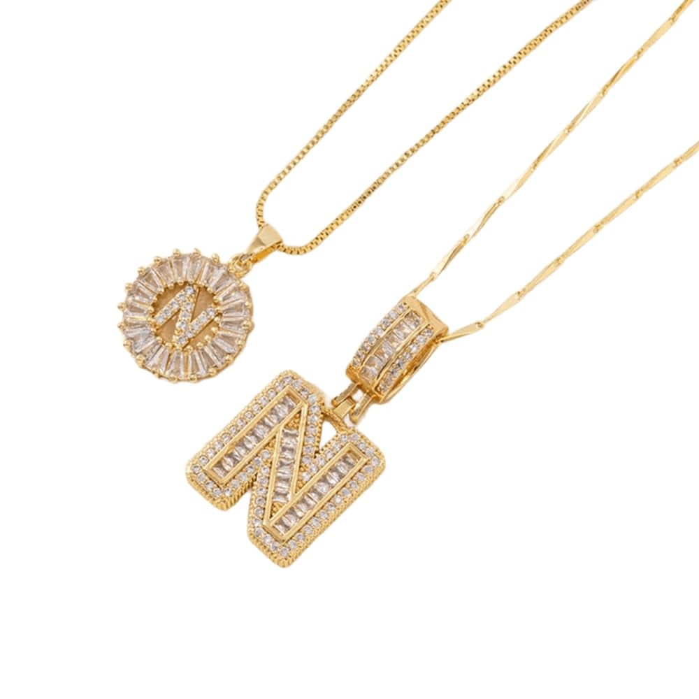 🔥Initial Letter Pendant Necklaces - 2 Pack