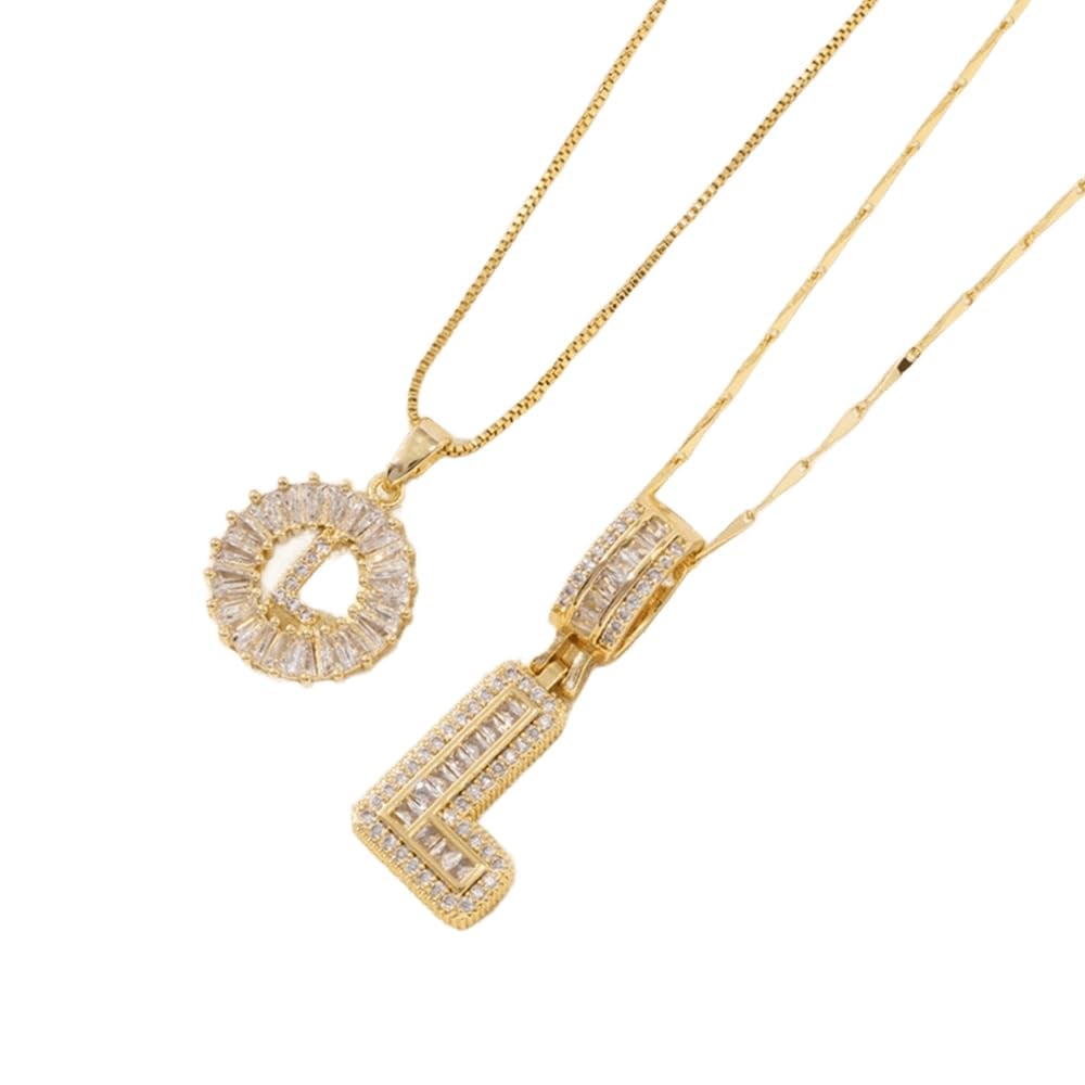 🔥Initial Letter Pendant Necklaces - 2 Pack