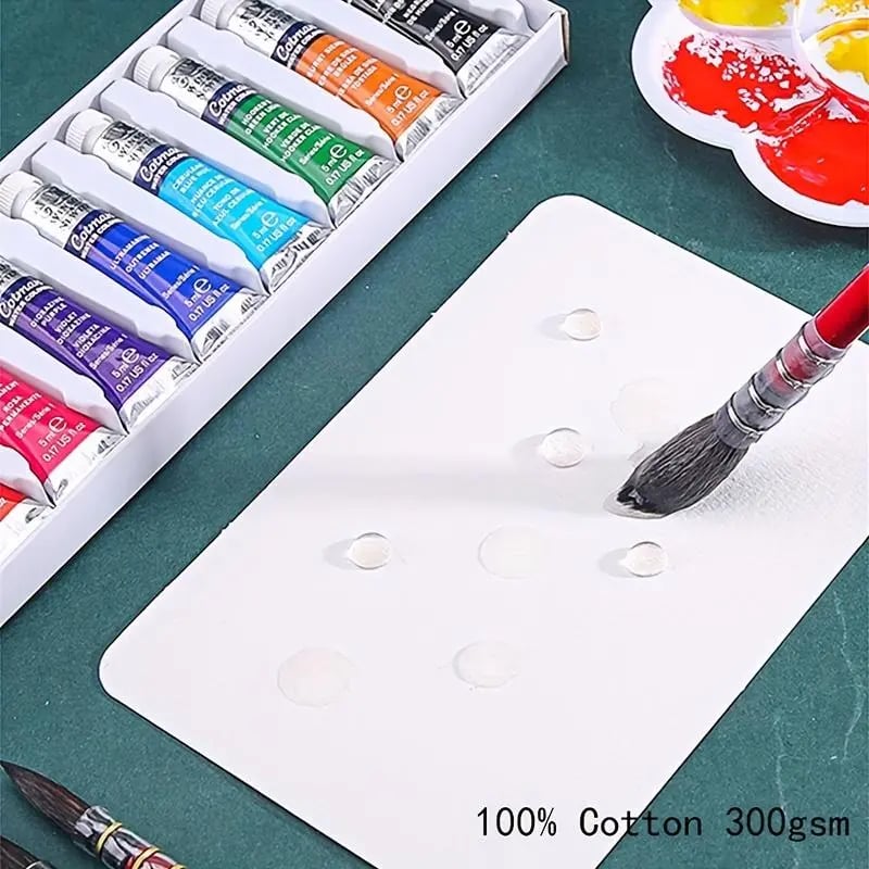 🎨Professional Watercolor Postcards – 300gsm Pure Cotton Paper (24-Pack)