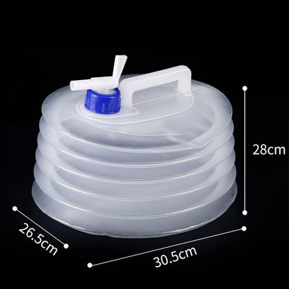 3-15L Foldable Water Container with Tap Portable Collapsible Water Storage Tank Water Carrier Lifting Bag Leakproof Water Pouch Camping Water Jug Travel Water Dispenser Outdoor Water Storage