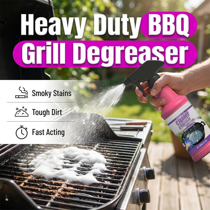 🍖🧼Fast-Acting Heavy-Duty Grill Degreaser Spray✨