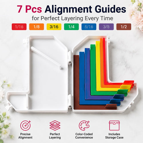 🎁 Last Day 49% OFF - Card Making Alignment Guides Set | Create Perfectly Aligned Handmade Cards Without Guesswork or Crooked Corners ✨
