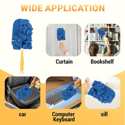 🔥Fit Electrostatic Dust Removal Brush - Refills Multisurface 360° Larger Size Dusters with 6X Microfibers