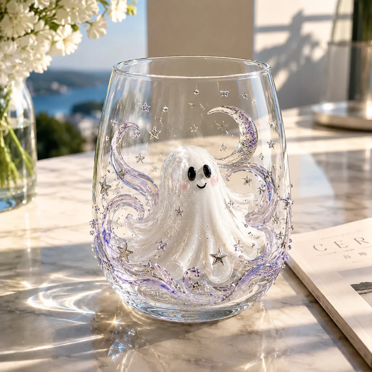 🔥LAST DAY 49% OFF - 🎃 3D Halloween Artisan Glass Cups, Festive Parties & Cozy Fall Home Bar Vibes