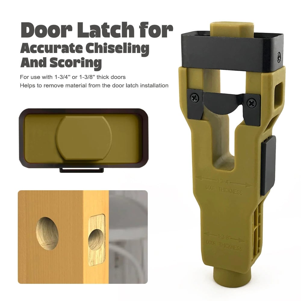 💪Door Latch Mortise Tool For Use With 1-3/4" or 1-3/8" Thick Door