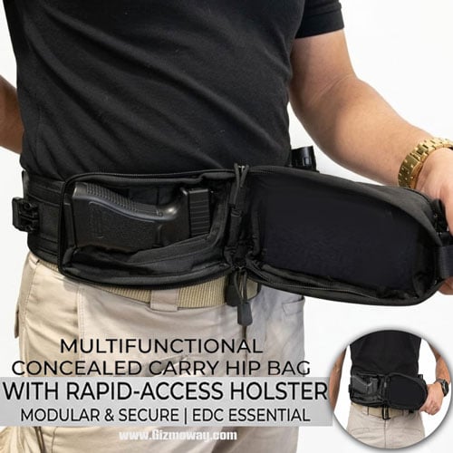 🔥LAST DAY 49% OFF - Multifunctional Concealed Carry Hip Bag with Rapid-Access Holster