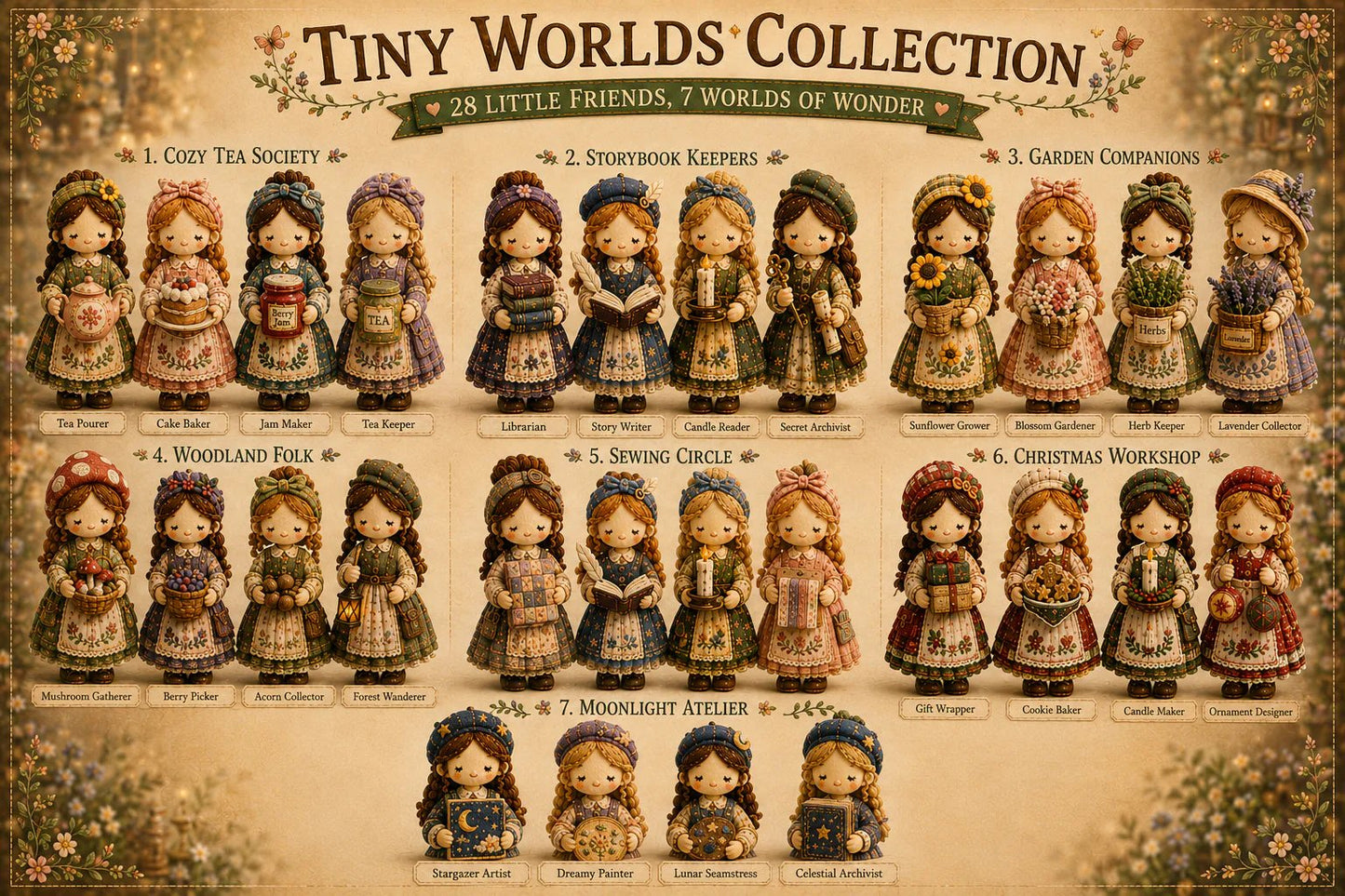 💕Hot Sale 49% OFF❤️‍🔥Tiny Worlds Collection – Patchwork DIY Kit Series