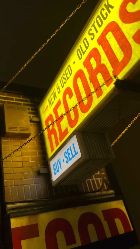 🔥💽Record Store Retro Wall Light - Record Collector Gift✨