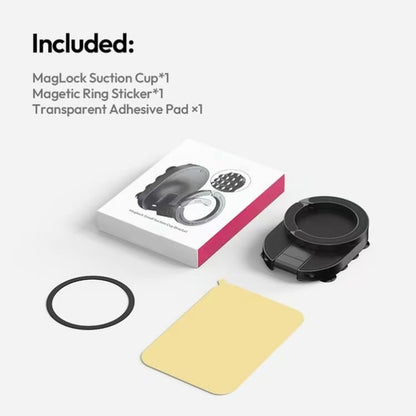 📱3-in-1 Magnetic Phone Mount | 18 Suction Cups, 360° Rotation, Desktop & Wall Holder for iPhone 17/16/15/14
