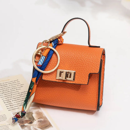 👜 Mini Keychain Coin Purse — Cute Bag Charm with Twist-Lock Pouch