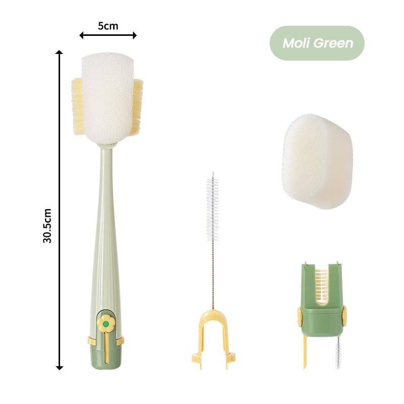 😫Stop the Hidden Germs!🧴5-in-1 Bottle Cleaning Brush (Multifunctional)