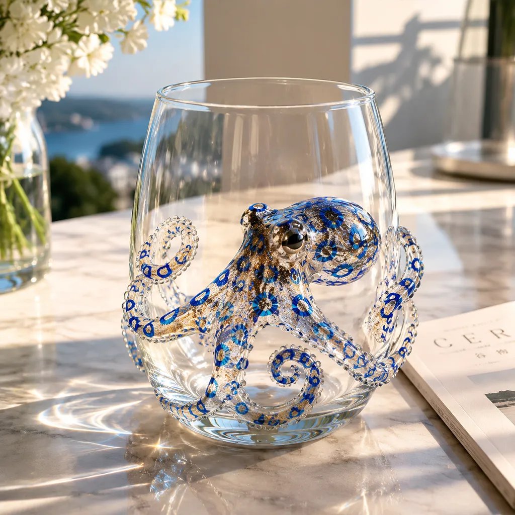 🌊 3D Ocean Animal Artisan Glassware Collection