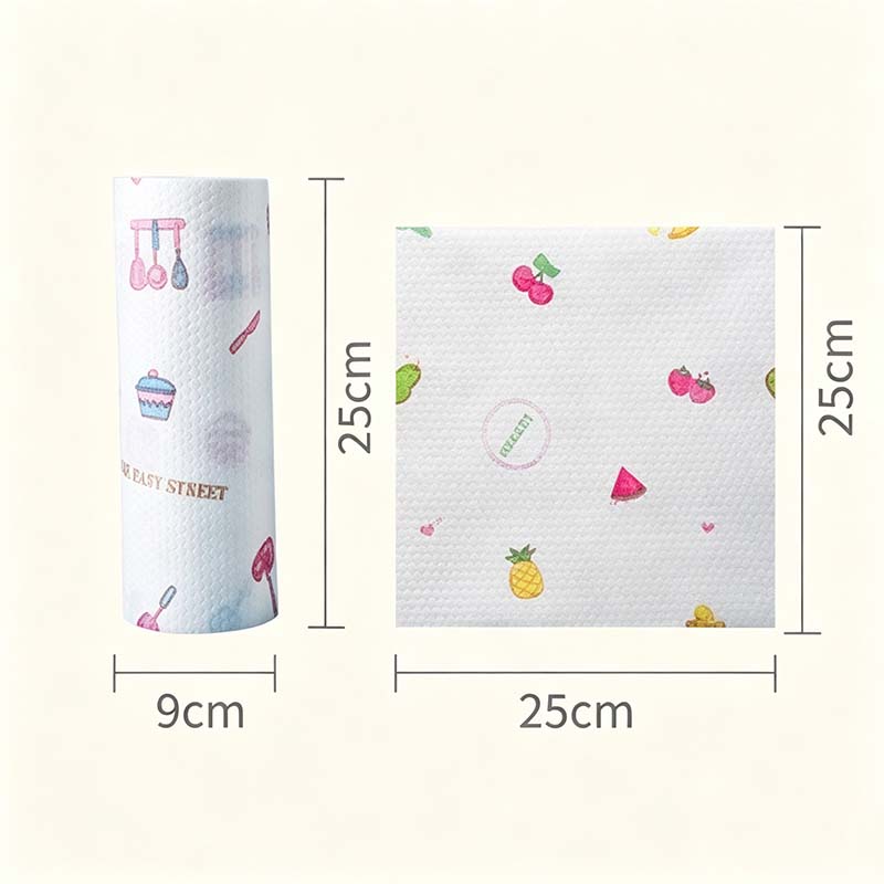 🧽 50Pcs Reusable Cleaning Lazy Rags Roll –  Washable Kitchen Towels & Multi-Purpose Wiping Cloths for Home Cleaning