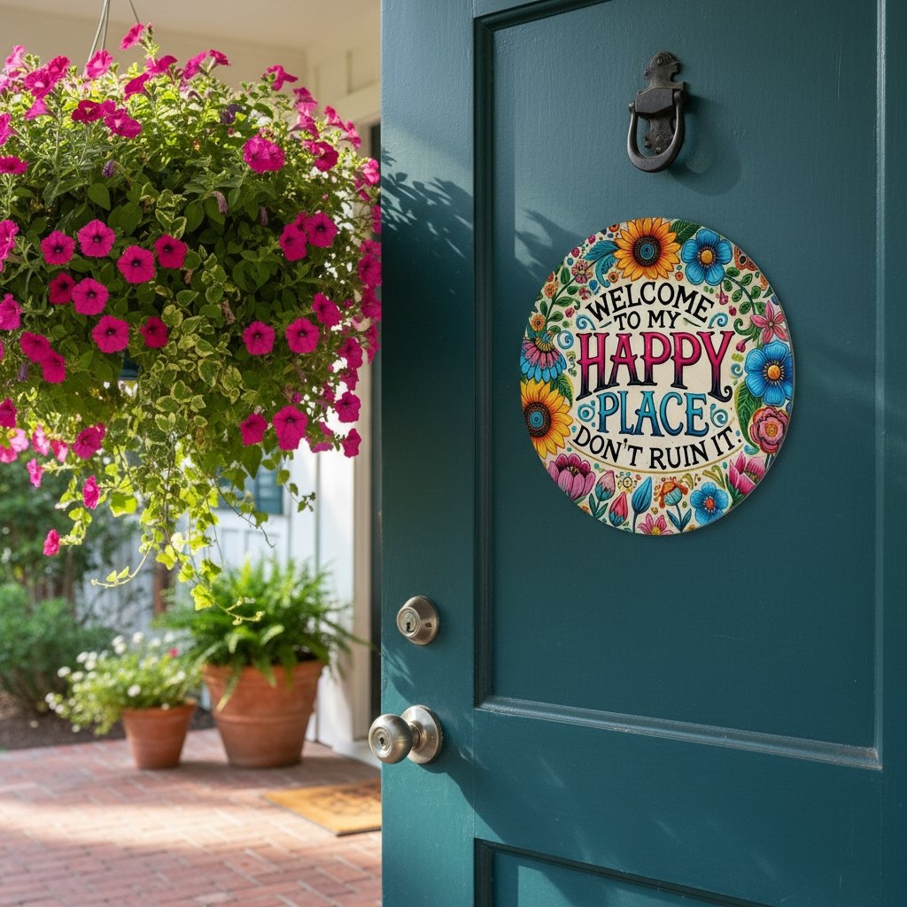 🔥Welcome to My Happy Place – Wall Sign