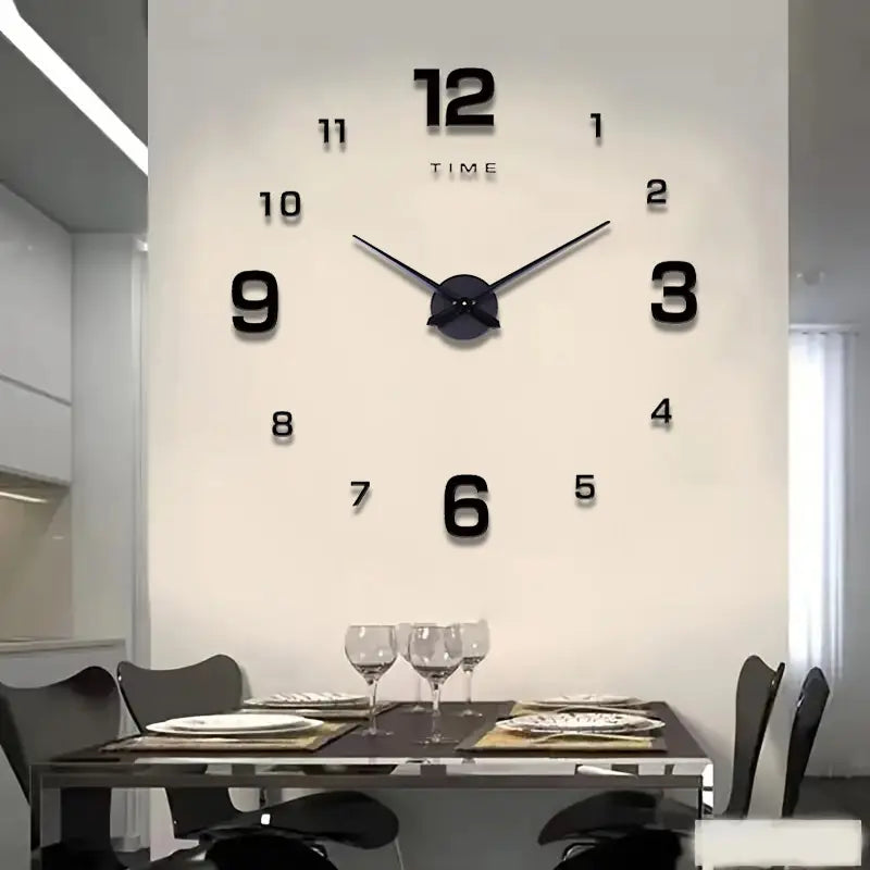 Creative DIY 3D Acrylic Digital Wall Clock