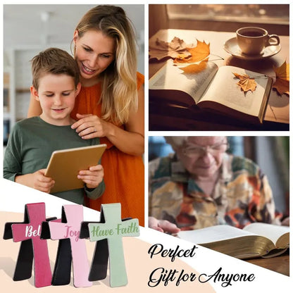 📖16 Pcs Magnetic Cross Bookmarks Gifts for Bible Study, Readers, Teachers, Students🌸✝️