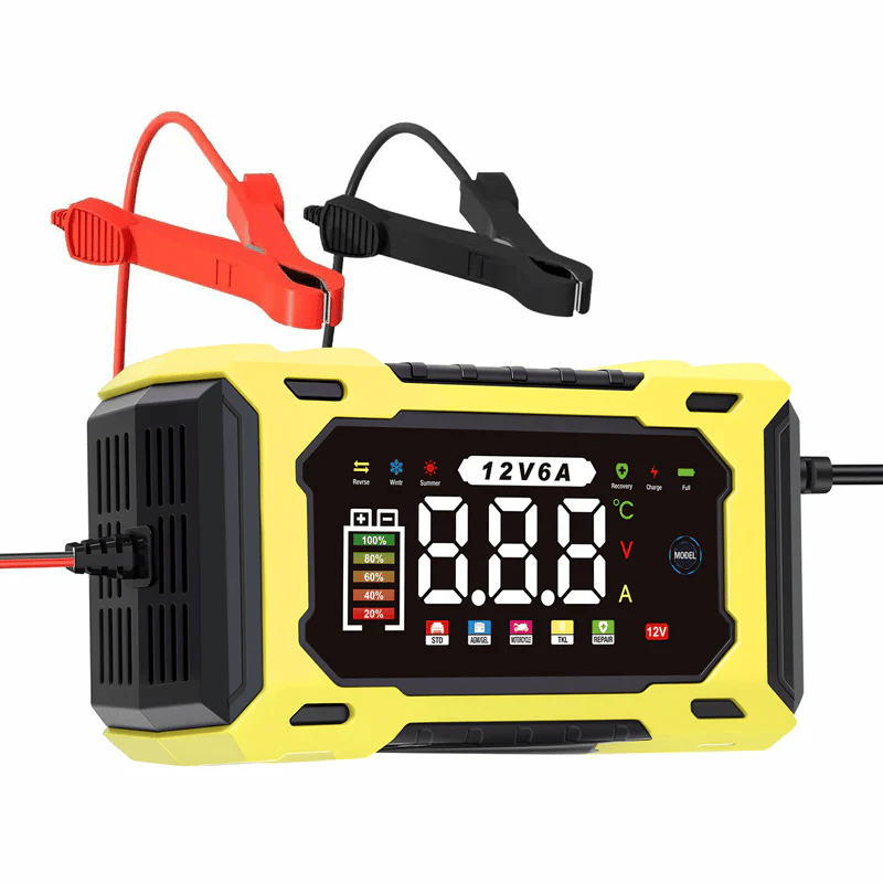 ⚡ Dailyardpromax® 12V 6A Smart Car Battery Charger with Pulse Repair – Fast, Safe & Extend Battery Life 🚗🔋✨