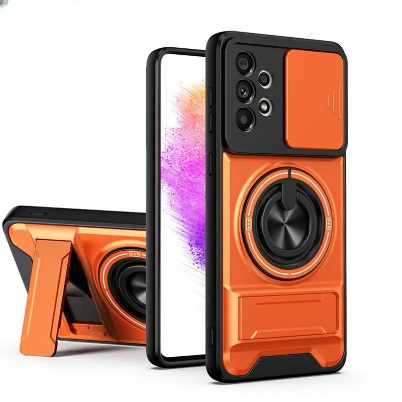 Military-Grade Rotating Ring Case for Samsung Galaxy S25/24/23/22/21 Ultra