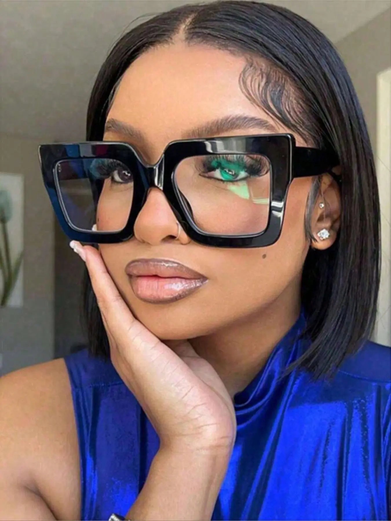 Unisex Leopard Pattern Eyeglasses - Trendy Casual Style