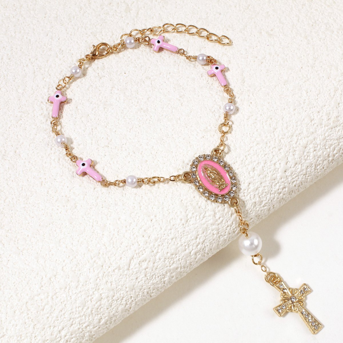 🚗Unique Retro Steering Wheel Rosary Pendant
