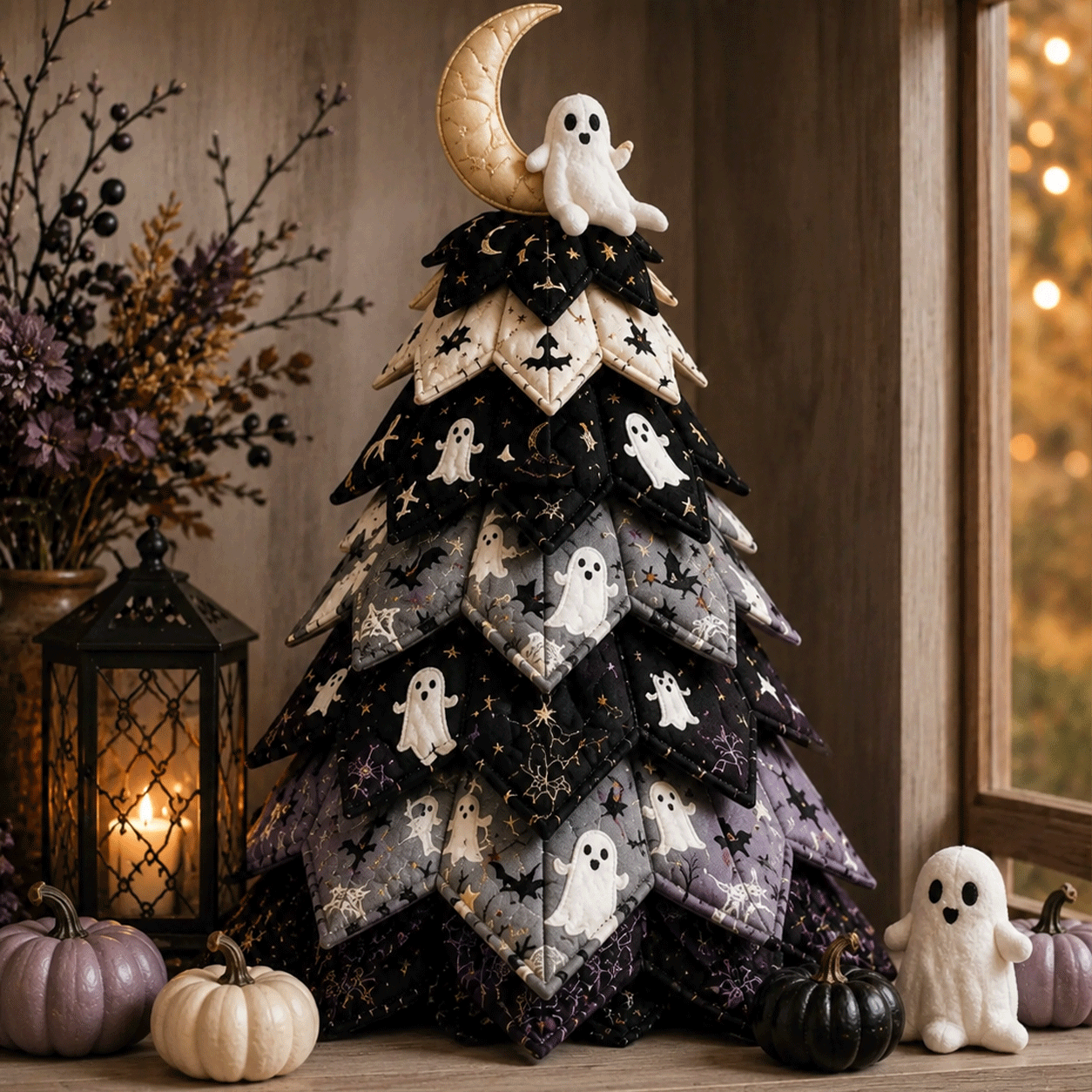 🔥LAST DAY 50% OFF - 🎃 DIY Halloween Quilted Fabric Tree Kit – Easy Layered Fabric Holiday Décor for Quilting Lovers(📦Buy 2 Free Shipping)